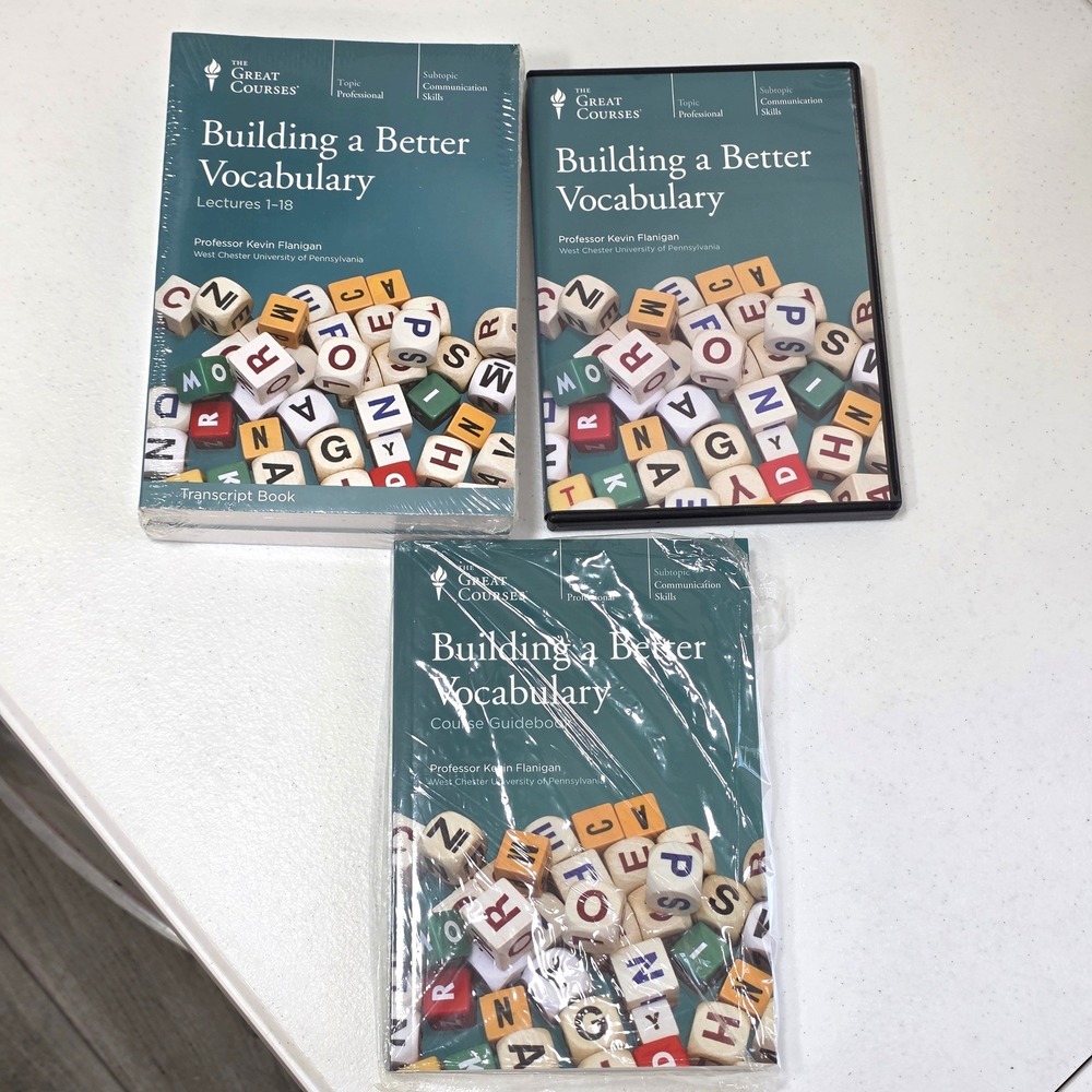 The Great Courses Building a Better Vocabulary DVD Transcript Guidebook Set